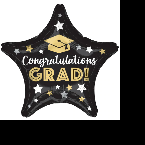 GLOBO METALICO GRADUACION ESTRELLA VM E.25